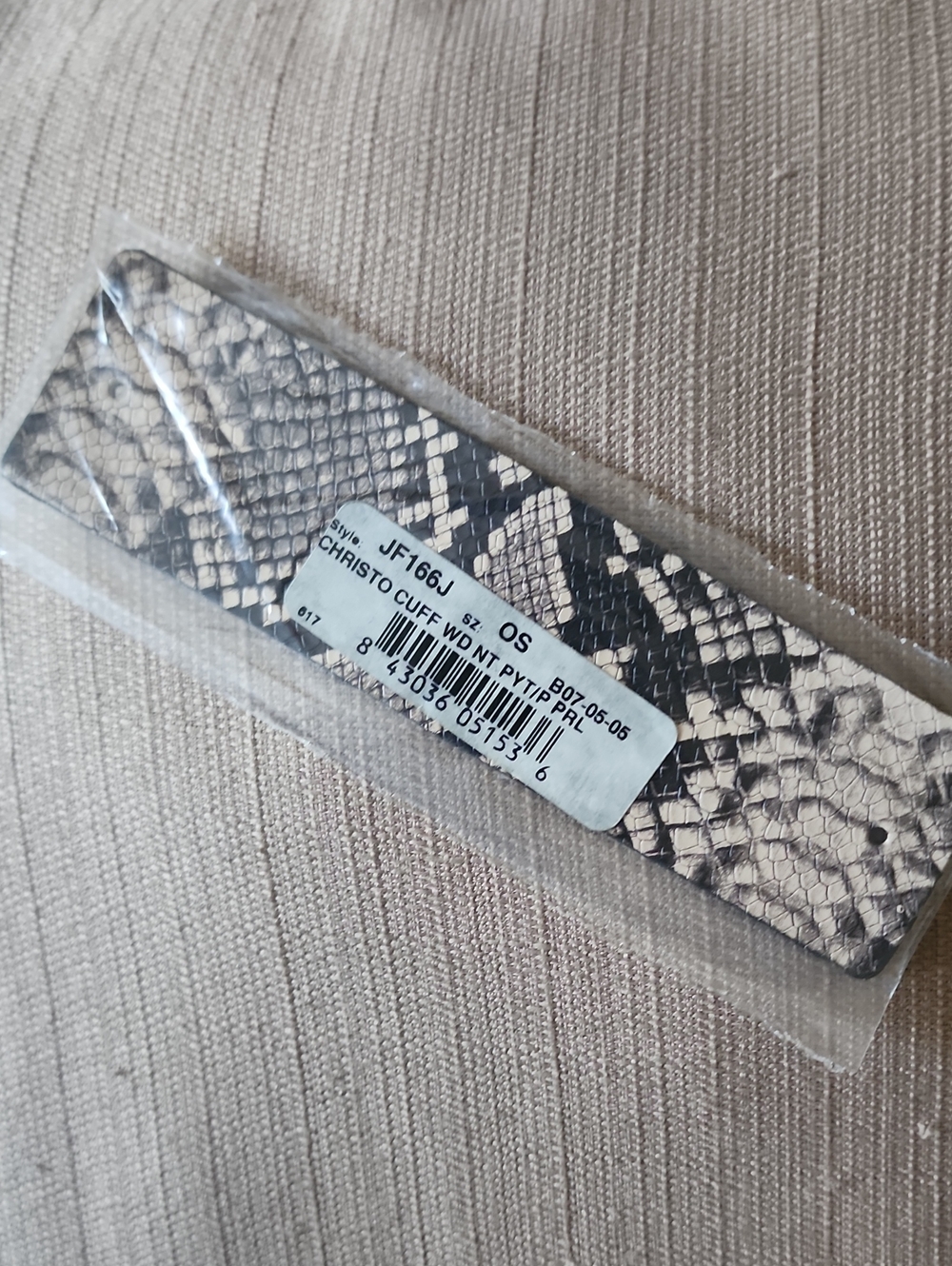 New Brighton Christo Wide Leather Cuff Strap, NWT